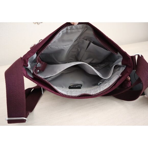 Kipling KIB7V9-1EJ Women's O/S Dark Plum/Black Syro Set Crossbody Bag - Picture 9 of 16